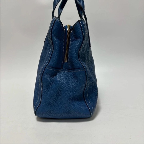 Miu Miu Royal Blue Leather Tote - Picture 4 of 11